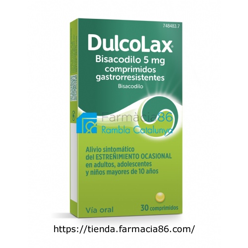DULCOLAX BISACODILO 5 MG COMPRIMIDOS GASTRORRESISTENTES, 30 comprimidos