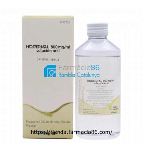 HODERNAL 800 mg/ml SOLUCION ORAL , 1 frasco de 300 ml