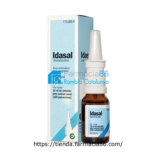 IDASAL 1mg/ml SOLUCION PARA PULVERIZACION NASAL , 1 frasco de 15 ml