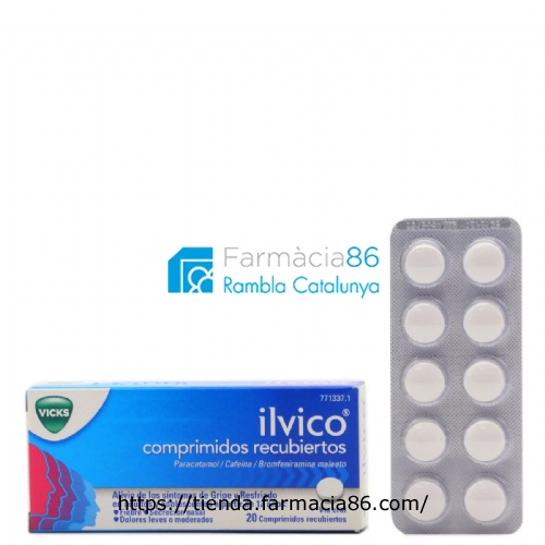 ILVICO COMPRIMIDOS RECUBIERTOS, 20 comprimidos