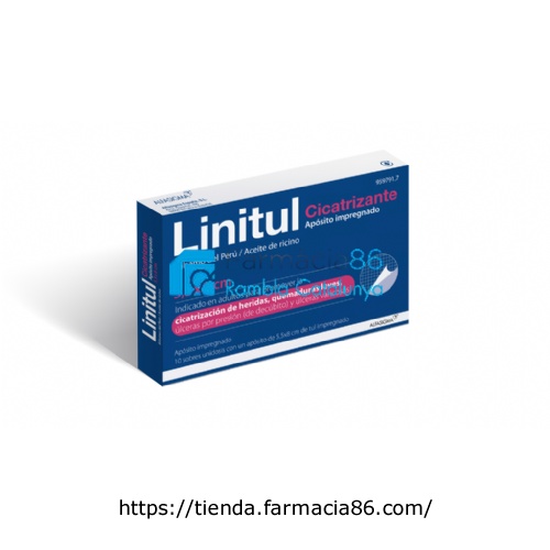 LINITUL APOSITO IMPREGNADO, 20 apósitos de 9 x 15 cm
