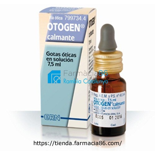 OTOGEN CALMANTE , 1 frasco de 7,5 ml