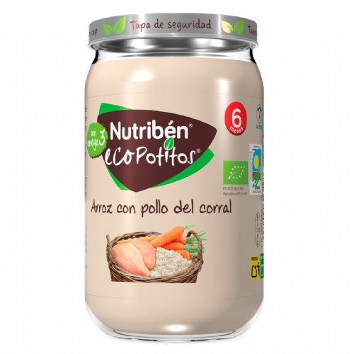 Nutriben ecopotitos pollo del corral con arroz (1 envase 235 g)