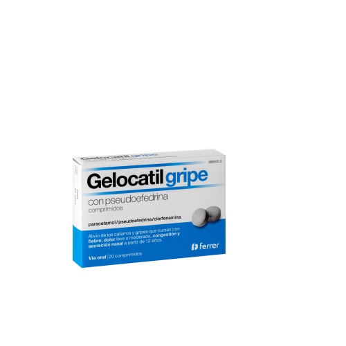 GELOCATIL GRIPE CON PSEUDOEFEDRINA COMPRIMIDOS, 20 comprimidos