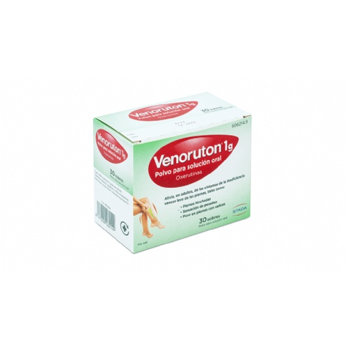 VENORUTON OXERUTINAS 1 G POLVO PARA SOLUCION ORAL, 30 sobres
