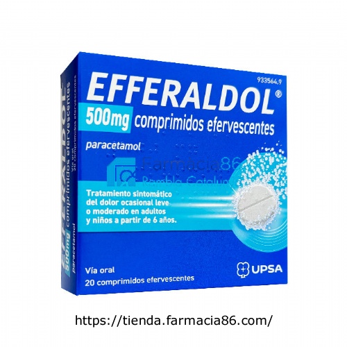 EFFERALDOL 500 mg COMPRIMIDOS EFERVESCENTES, 20 comprimidos