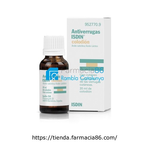 ANTIVERRUGAS ISDIN COLODION , 1 frasco de 20 ml