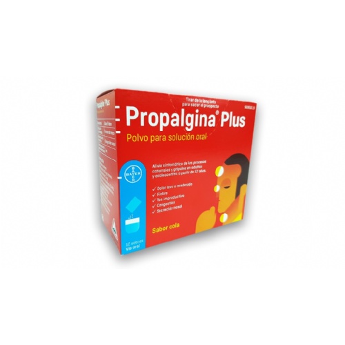 PROPALGINA PLUS POLVO PARA SOLUCIÓN ORAL, 10 sobres