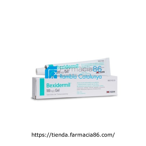 BEXIDERMIL 100 mg/g GEL , 1 tubo de 50 g