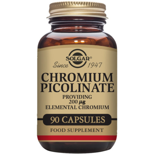 Solgar picolinato de cromo  200 microgramos 90 capsulas vegetales