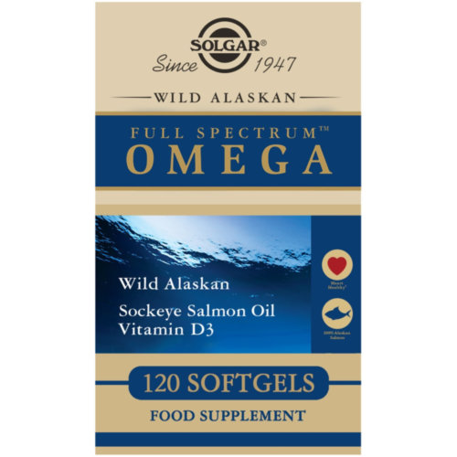 Solgar full spectrum omega salmon oil  120 capsulas blandas