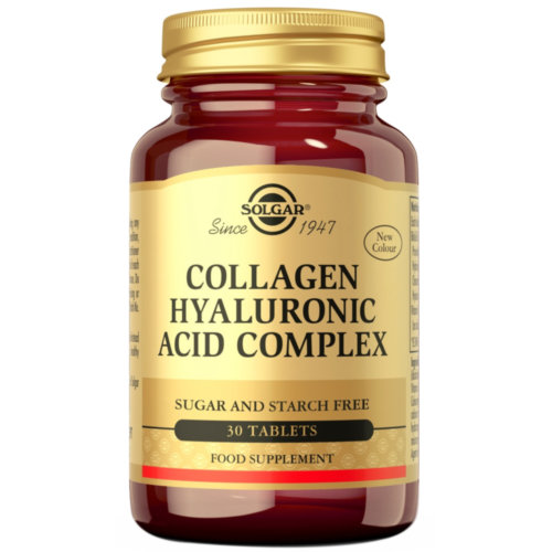 Solgar acido hialuronico complex con colageno  120 mg 30 comprimidos