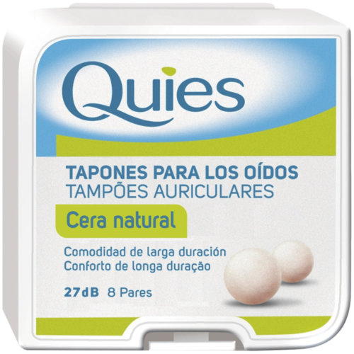 Tapones oidos cera - quies (natural 16 u)