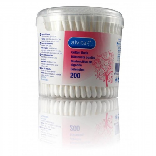 Alvita bastoncillos algod 200u
