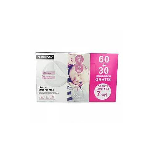 Suavinex discos absorventes 60+30unid