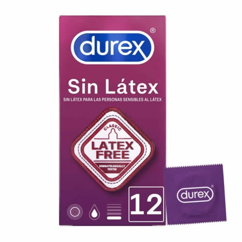 Durex sin latex - preservativos (12 u)