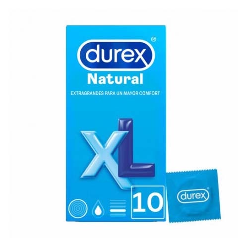 Durex® Natural Plus XL Easy-On preservativos 12uds