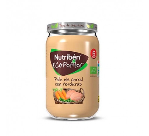 Nutriben ecopotitos verduras de la huerta - con pollo del corral (235 g)