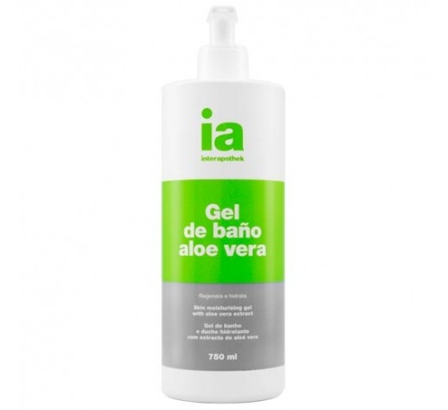 Interapothek gel de baño aloe vera (750 ml con dosificador)