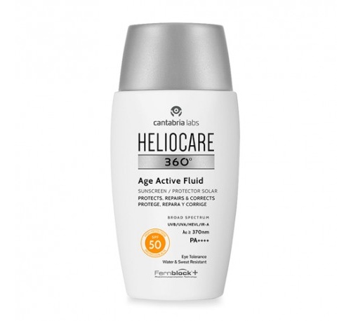 Heliocare 360º age active fluid protector solar protege repa (50 ml)