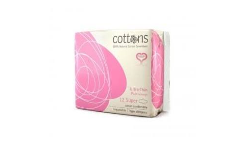 Compresas higienicas femeninas - cottons (ultrafina super 12 unidades)
