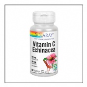 Solaray vit c + echinacea 60 caps