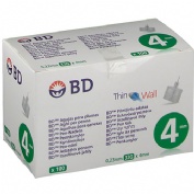 Aguja para plumas esteril - bd (100 unidades 32 g (4 mm x 0,23 mm))