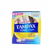 Tampax compak pearl tampon 100%algodon (regular 16 u)