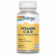 Solaray vitamina c 1000 + d 2000ui 60 caps