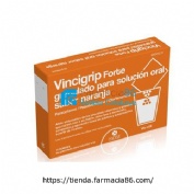 VINCIGRIP FORTE  GRANULADO PARA SOLUCION ORAL SABOR NARANJA, 10 sobres