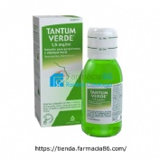 TANTUM VERDE 1,5 mg/ml SOLUCION PARA GARGARISMOS Y ENJUAGUE BUCAL , 1 frasco de 240 ml