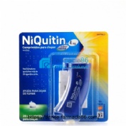 NIQUITIN 4 mg COMPRIMIDOS PARA CHUPAR SABOR MENTA, 20 comprimidos