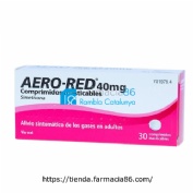 AERO RED 40 mg COMPRIMIDOS MASTICABLES , 30 comprimidos