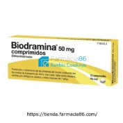 BIODRAMINA 50 mg COMPRIMIDOS , 12 comprimidos