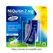 NIQUITIN 2 MG COMPRIMIDOS PARA CHUPAR SABOR MENTA, 20 comprimidos