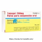 TANAGEL 250 mg POLVO PARA SUSPENSION ORAL , 20 sobres