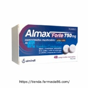 ALMAX FORTE 750 MG COMPRIMIDOS MASTICABLES SABOR COLA, 48 comprimidos
