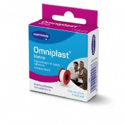 Esparadrapo hipoalergico - omniplast tejido resistente (1 unidad 5 m x 1,25 cm color blanco)
