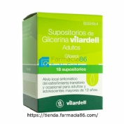 SUPOSITORIOS DE GLICERINA VILARDELL ADULTOS, 18 supositorios