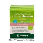 SUPOSITORIOS DE GLICERINA VILARDELL LACTANTES, 15 supositorios