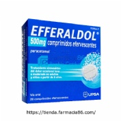 EFFERALDOL 500 mg COMPRIMIDOS EFERVESCENTES, 20 comprimidos