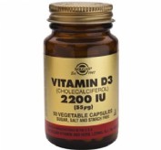 Solgar vitamina d3 colecalciferol  2200 ui 50 capsulas vegetales