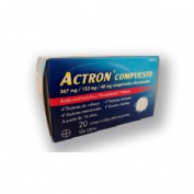 ACTRON COMPUESTO 267 MG/133 MG/40 MG COMPRIMIDOS EFERVESCENTES , 20 comprimidos