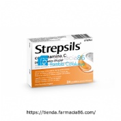 STREPSILS CON VITAMINA C PASTILLAS PARA CHUPAR , 24 pastillas