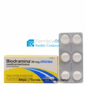 BIODRAMINA 20 mg CHICLES MEDICAMENTOSOS , 12 chicles