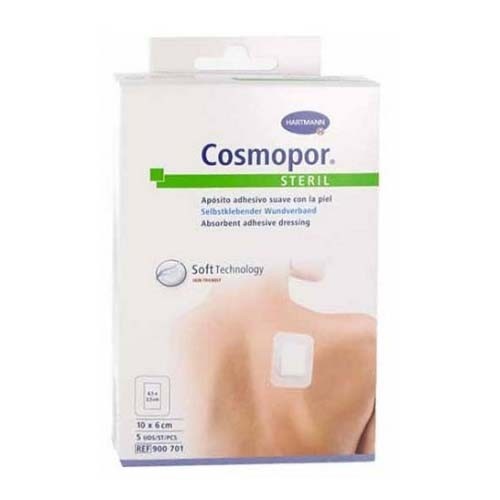 Cosmopor steril aposito esteril 10 x 8cm 5 unid
