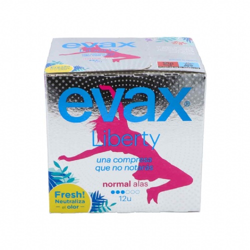 Compresas higienicas femeninas evax liberty norm