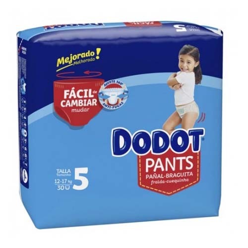 Pañal infantil - dodot pants (talla  5 12-17 kg 30 unidades)
