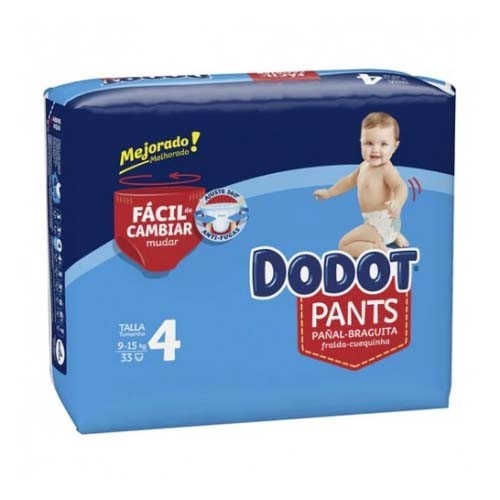 Pañal infantil - dodot pants (talla 4 9-15 kg 33 unidades)