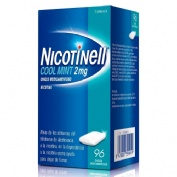 NICOTINELL COOL MINT 2 mg CHICLE MEDICAMENTOSO, 96 chicles